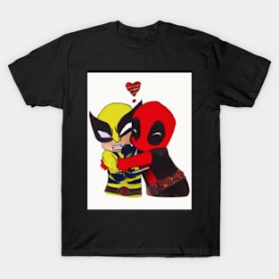 Deapool & Wolverine Funny Design T-Shirt